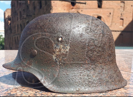 German helmet М42 from Leningrad region