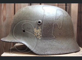 German helmet M40 from Novgorod region