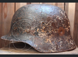 German helmet M40 from Pskov region