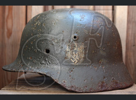 German helmet М35 from Pskov region