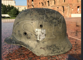 German helmet М35 from Veliky Novgorod