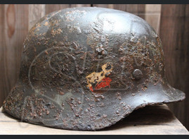 German helmet М35 from Leningrad region