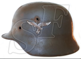 German helmet M35 Luftwaffe (Restoration)