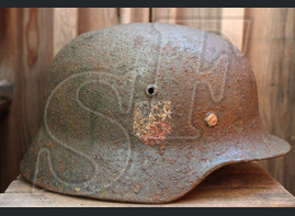 German helmet M35 from Königsberg