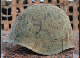 Soviet helmet SSh-40 / Don river, Stalingrad region