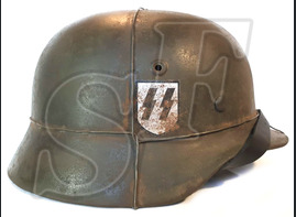 German helmet Waffen SS / Restoration