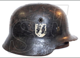 Black Ceremonial helmet M35 Waffen SS