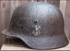 German helmet M40 / from Smolensk
