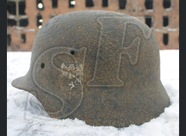 German helmet M40, Wehrmacht / from Stalingrad