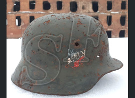 German helmet M35 / from Koenigsberg