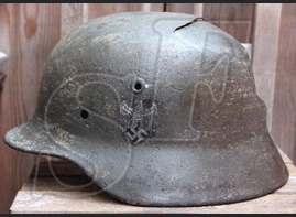 German helmet М40, Wehrmacht / from Karelia
