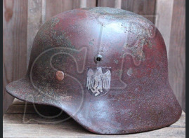 German helmet М35, Wehrmacht / from Karelia