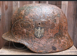 German helmet М40, Wehrmacht / from Stalingrad