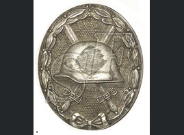 Wound Badge in silver, code 65 (Klein & Quenzer A.G., Idar/Oberstein).