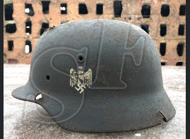Helmet M40, Wehrmacht / from Leningrad