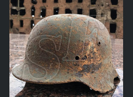 German helmet M40 with tactical sign / from Pskov