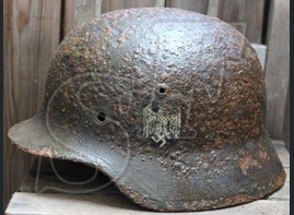 German helmet М35 DD / from Novgorod