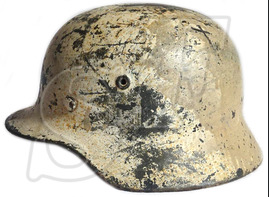 Winter camo Wehrmacht helmet M40