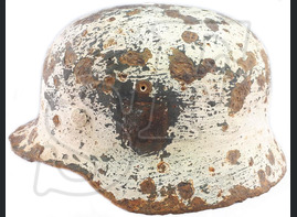 Winter camo helmet M35 / from Demyansk pocket