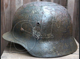 Wehrmacht helmet M35 DD / from Velikiye Luki