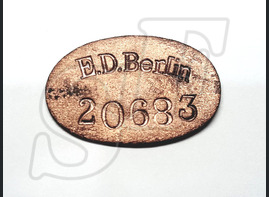 Plaque with the inscription - E. D. Berlin 20683