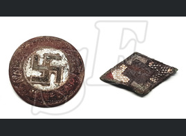 Badge Hitlerjugend + Party Badge NSDAP