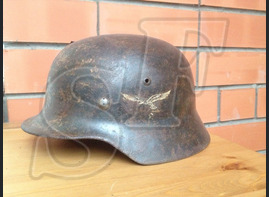 Steel helmet M35 from airfield Gumrak