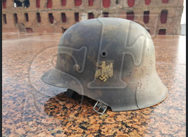 Steel helmet M42 from Stalingrad