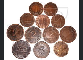 A set of coins 3 Reich from Rossoshka
