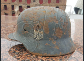Steel helmet M40 from village Zapadnovka