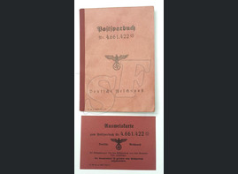 Boftfparbuch + Ausweisfarte 3 Reich