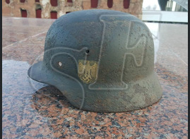 German steel helmet M40 from Stalingrad
