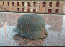 German helmet M40 from village of Noviy Rogachik