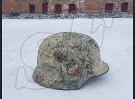 German steel helmet M35 from village Rossoshka
