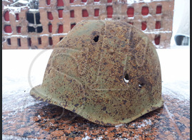Soviet steel helmet SSH40 from Stalingrad