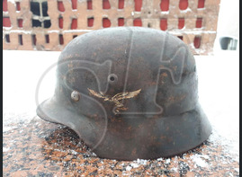 German steel helmet M35 "Luftwaffe" from village Ezhovka (Stalingrad region)