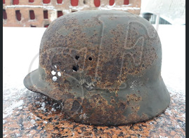German steel helmet M40 from airfield Gumrak
