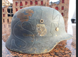 German steel helmet M35 from village Trehostrovskaya