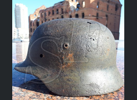 German steel helmet M35 from Kotelnikovo (Stalingrad region)