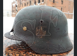German helmet M40 from village Rossoshka