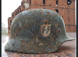 German helmet M35 Waffen SS from Kursk