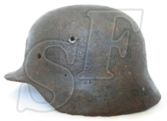 German helmet М40 from airfield Pitomnik (Stalingrad region)