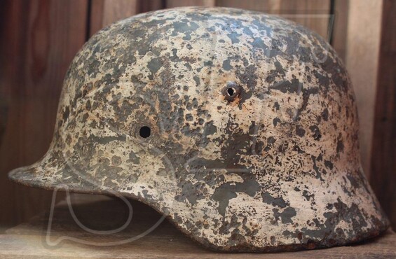 German helmet M40 from Leningrad region