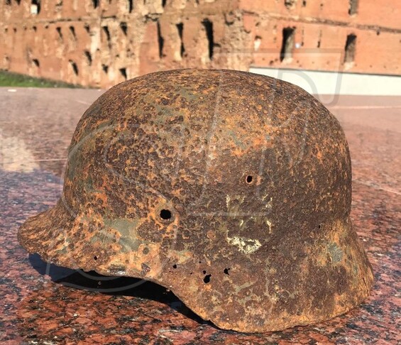 German helmet М35 from village Gorkovskiy