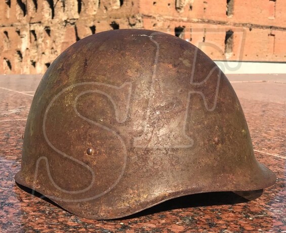 Soviet helmet SSh-40 from Stalingrad