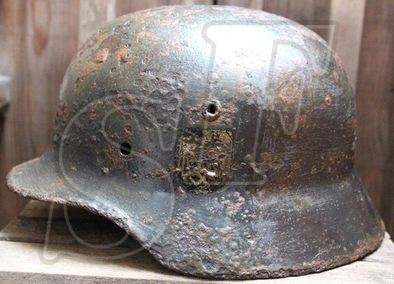 German helmet М35 from Tver region