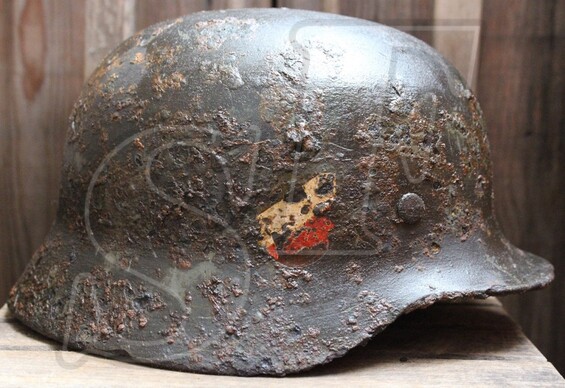 German helmet М35 from Leningrad region