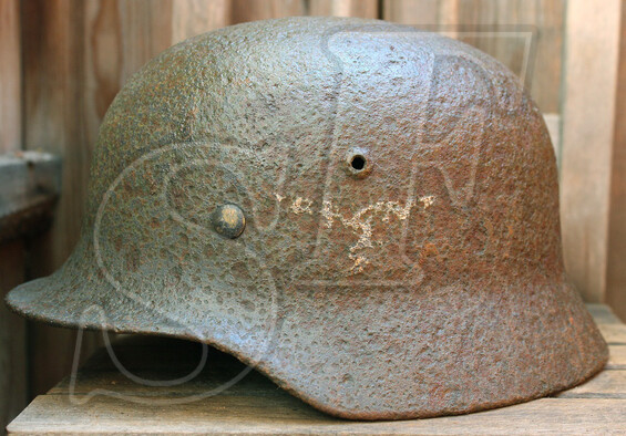 German helmet M35 from Königsberg