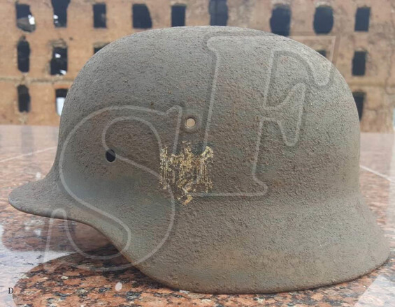 Steel helmet M35 from Stalingrad
