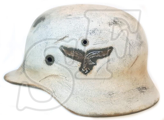 German helmet Luftwaffe / Restoration